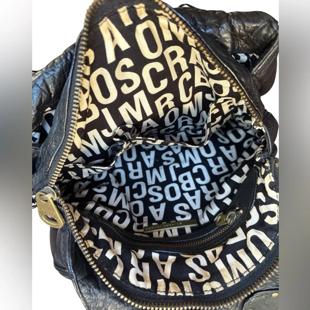 Elegant Black Leather Tote Bag